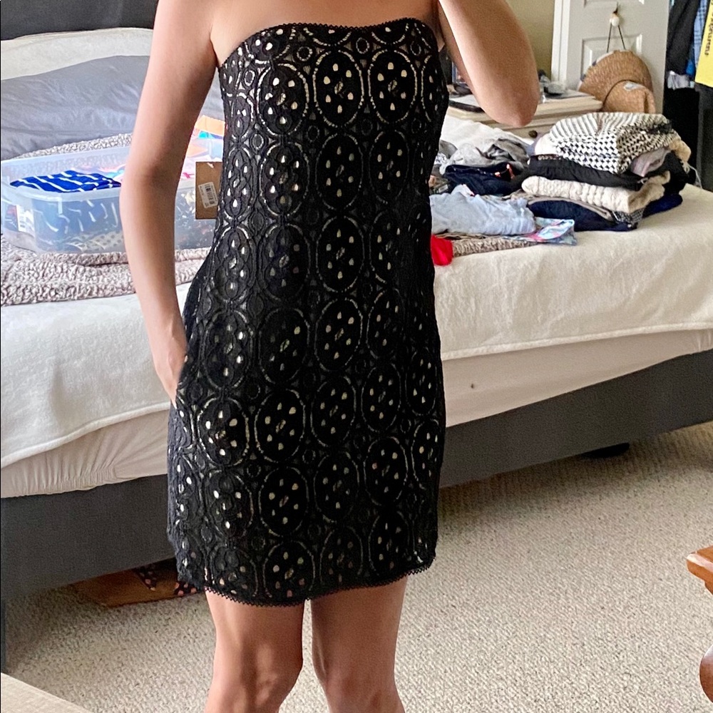 Rachel Roy Strapless lace dress